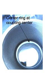 Center ring at coupling center